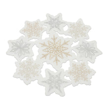 Load image into Gallery viewer, Embroidered Snowflake Doily (Set of 3)