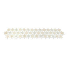 Load image into Gallery viewer, Embroidered Snowflake Table Runner 68"L