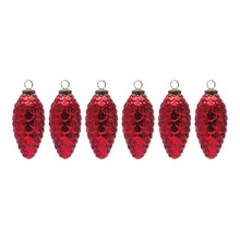 Load image into Gallery viewer, Mercury Glass Pinecone Ornament (Set of 6)