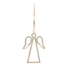 Load image into Gallery viewer, Jeweled Angel Outline Ornament (Set of 12)