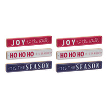 Load image into Gallery viewer, Christmas Sentiment Sign (Set of 6)