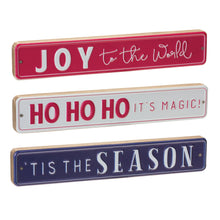 Load image into Gallery viewer, Christmas Sentiment Sign (Set of 6)