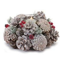 Load image into Gallery viewer, Frosted Pine Cone Votive Candle Holder (Set of 6)