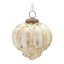 Load image into Gallery viewer, Distressed Gold Glass Ornament (Set of 6)