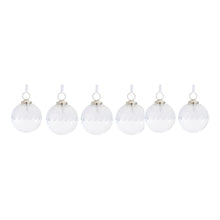 Load image into Gallery viewer, Clear Glass Ball Ornament (Set of 6)