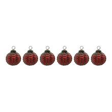 Load image into Gallery viewer, Scalloped Mercury Glass Ball Ornament (Set of 6)