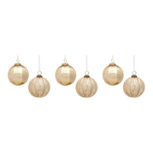 Load image into Gallery viewer, Ribbed Mercury Glass Ball Ornament (Set of 6)