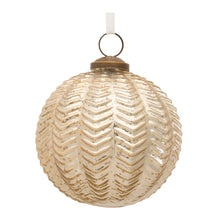 Load image into Gallery viewer, Ribbed Mercury Glass Ball Ornament (Set of 6)