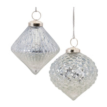 Load image into Gallery viewer, Textured Mercury Glass Ornament (Set of 6)