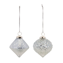 Load image into Gallery viewer, Textured Mercury Glass Ornament (Set of 6)