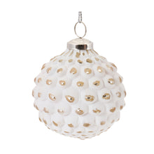 Load image into Gallery viewer, White Washed Glass Ornament (Set of 6)