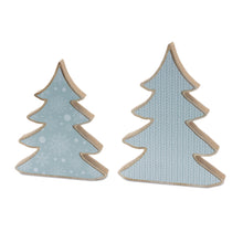 Load image into Gallery viewer, Wood Pine Tree Decor (Set of 2)