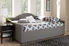 Load image into Gallery viewer, Baxton Studio Eliza Modern and Contemporary Grey Fabric Upholstered Full Size Daybed