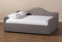 Load image into Gallery viewer, Baxton Studio Eliza Modern and Contemporary Grey Fabric Upholstered Queen Size Daybed