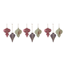 Load image into Gallery viewer, Wood Finial Ornament (Set of 6)