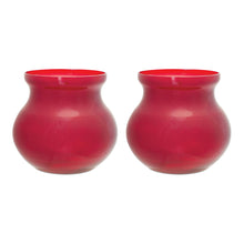 Load image into Gallery viewer, Red Glass Vase (Set of 2)