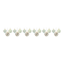 Load image into Gallery viewer, Distressed Mercury Glass Ornmanet (Set of 6)
