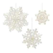 Load image into Gallery viewer, Paper Snowflake Ornament (Set of 6)