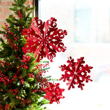 Load image into Gallery viewer, Paper Snowflake Ornament (Set of 6)