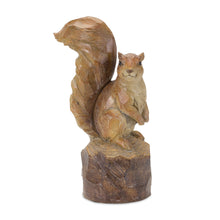 Load image into Gallery viewer, Perched Squirrel on Tree Stump Figurine (Set of 2)