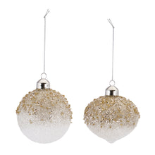 Load image into Gallery viewer, Beaded Ombre Glass Ornament (Set of 12)