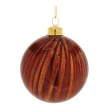 Load image into Gallery viewer, Amber Glass Ball Ornament (Set of 12)