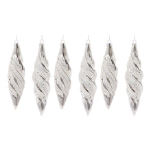 Load image into Gallery viewer, Beaded Glass Swirl Ornament (Set of 6)