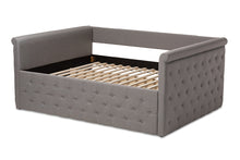 Load image into Gallery viewer, Baxton Studio Amaya Modern and Contemporary Grey Fabric Upholstered Queen Size Daybed