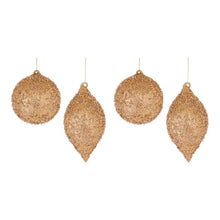 Load image into Gallery viewer, Beaded Glass Ornament (Set of 4)