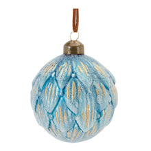 Load image into Gallery viewer, Frosted Scallop Glass Ornament (Set of 12)