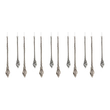 Load image into Gallery viewer, Swirl Glass Drop Ornament (Set of 12)