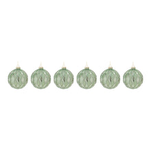 Load image into Gallery viewer, Beaded Mercury Glass Ball Ornament  (Set of 6)
