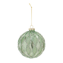 Load image into Gallery viewer, Beaded Mercury Glass Ball Ornament  (Set of 6)