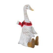 Load image into Gallery viewer, Winter Goose Figurine with Boots (Set of 2)