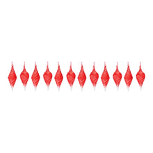 Load image into Gallery viewer, Swirl Glass Drop Ornament (Set of 12)