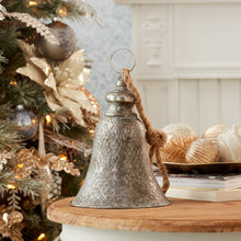 Load image into Gallery viewer, Rustic Metal Bell Ornament (Set of 2)
