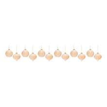 Load image into Gallery viewer, Snowflake Etched Glass Ornament (Set of 12)