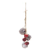 Load image into Gallery viewer, Bell and Pine Cone Drop Ornament (Set of 6)