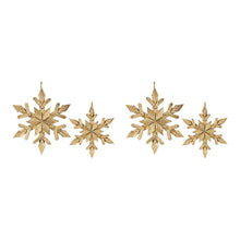 Load image into Gallery viewer, Wood Snowflake Ornament (Set of 12)