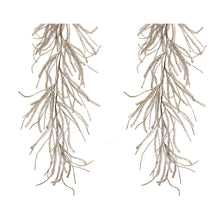 Load image into Gallery viewer, Glittered Pine Garland (Set of 2)