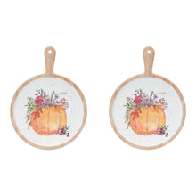 Load image into Gallery viewer, Watercolor Pumpkin Cutting Board (Set of 2)