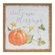 Load image into Gallery viewer, Autumn Blessing Pumpkin Sign (Set of 2)