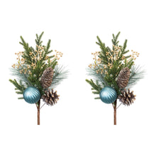 Load image into Gallery viewer, Pine Spray w/Ornament (Set of 2)