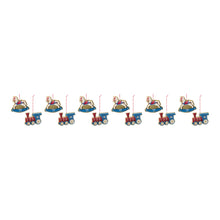 Load image into Gallery viewer, Rocking Horse and Toy Train Ornament (Set of 12)