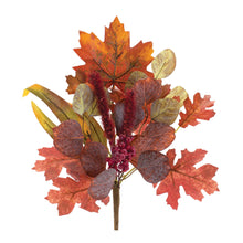 Load image into Gallery viewer, Mixed Fall Foliage Leaf Pick (Set of 6)