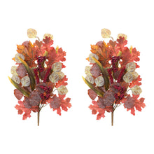 Load image into Gallery viewer, Mixed Fall Foliage Leaf Stem (Set of 2)