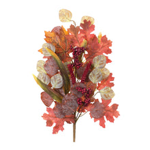 Load image into Gallery viewer, Mixed Fall Foliage Leaf Stem (Set of 2)