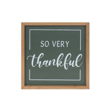 Load image into Gallery viewer, Gather and Thankful Sentiment Sign (Set of 2)