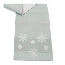 Load image into Gallery viewer, Embroidered Snowflake Table Runner 72"L