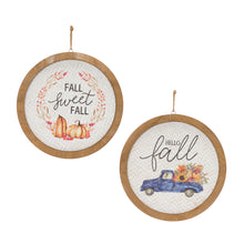 Load image into Gallery viewer, Fall Harvest Plaque (Set of 2)